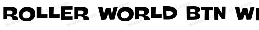 Roller World BTN Wide Bold Out字体转换